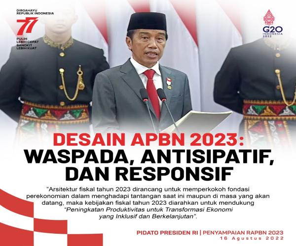 Pidato Presiden RI Penyampaian Keterangan Pemerintah atas Rancangan Anggaran Pendapatan dan Belanja Negara Tahun Anggaran 2023 Beserta Nota Keuangannya